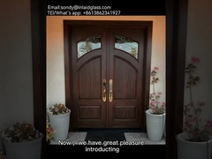Decorative door glass inserts for entry doors