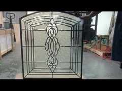 classic design with all diamond glass beveled door inserts glass