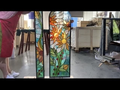 Customized Stained Glass Panel For Entry Door Insert