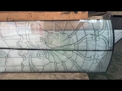 25mm Laminated Double And Triple Glazed Windows French Door Decorative Leaded Glass Panels