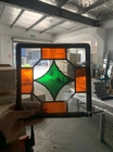 Colored Door Glass Inserts For Sightlight Door And Transom