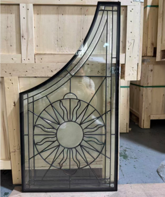 Custom Inlaid Glass For Wooden Doors: Size & Design Tailored To Customer Requirements
