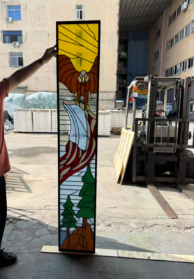 Customized Front Door Glass Panel With Wrought Iron Design – Made For American Entry Doors