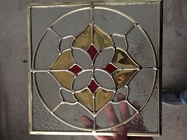 0.75CM Single Cabinet Leaded Glass With Brass Zinc Grey Patina Caming  2000 X 1000mm