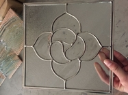 0.75CM Single Cabinet Leaded Glass With Brass Zinc Grey Patina Caming  2000 X 1000mm