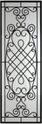 6 X 6MM 32MM Exterior Door Glass And Wrought Iron Glass Inserts
