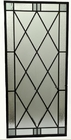 12MM 400 X300MM Wrought Iron Door Window Inserts Stained Glass CAD Drawing