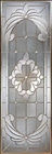 62in 31in Decorative Leaded Glass Coloured Glass Window Zinc Patina