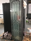 Clear Leaded Triple Glazed  Glass for sliding Doors Windows with Patina Chrome