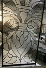 25mm Laminated Double And Triple Glazed Windows French Door Decorative Leaded Glass Panels