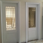 1200MM Decorative Leaded Glass Panels  With All Clear Beveled Glass For Entry  Doors