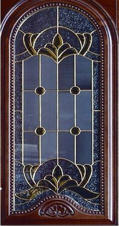 Edgeing 4MM 2M Decorative Leaded Glass For Composite Doors Irregular Shaped