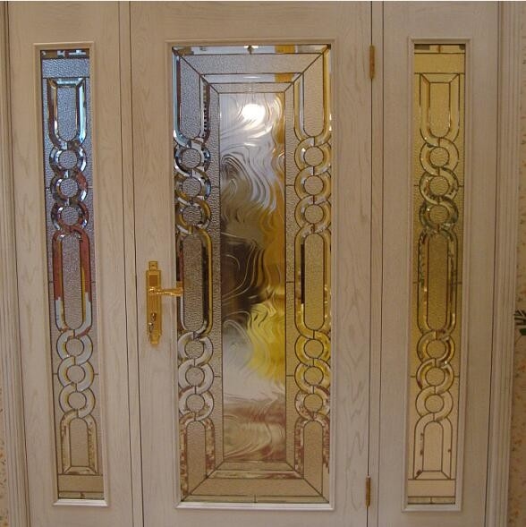 Special design Decorative Leaded Glass for sliding door Window Panel Bulletproof