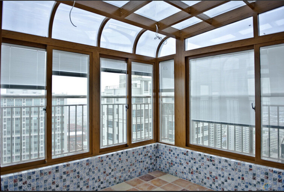 2M 25.4MM Double Glazing With Internal Blinds For Sun Rooms System Hermetically