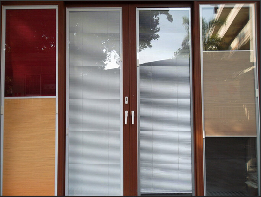 Door With Built In Mini Blinds Between Glass 5 19A 5MM Sound Insulatioin 2.1M